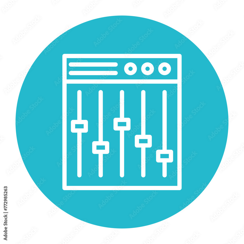 Mixer icon vector image. Can be used for Instrument. Mixer icon vector image. Can be used for Instrument.