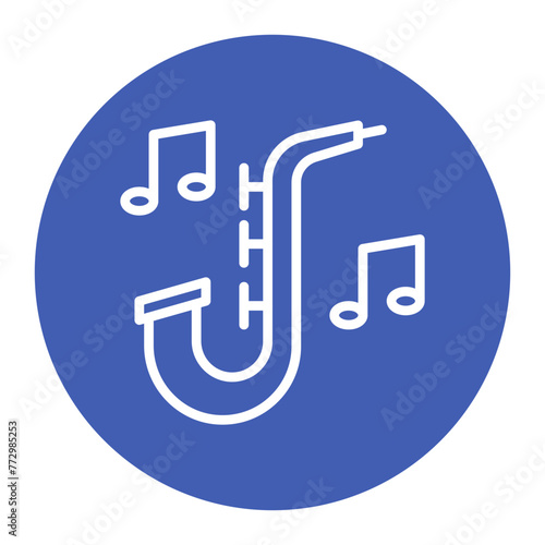 Jazz icon vector image. Can be used for Instrument.