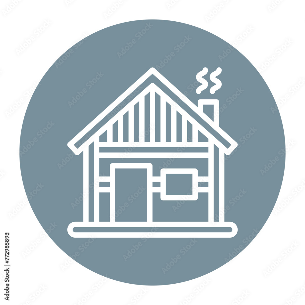 Wood Cabin icon vector image. Can be used for Oktoberfest. Wood Cabin icon vector image. Can be used for Oktoberfest.
