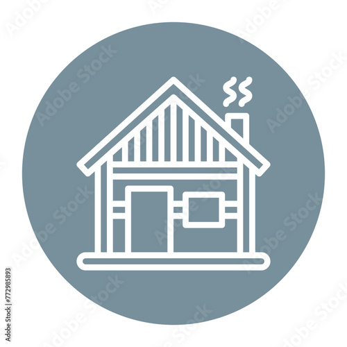 Wood Cabin icon vector image. Can be used for Oktoberfest.