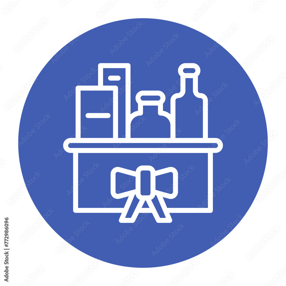 Hamper icon vector image. Can be used for Baby Shower. Hamper icon vector image. Can be used for Baby Shower.