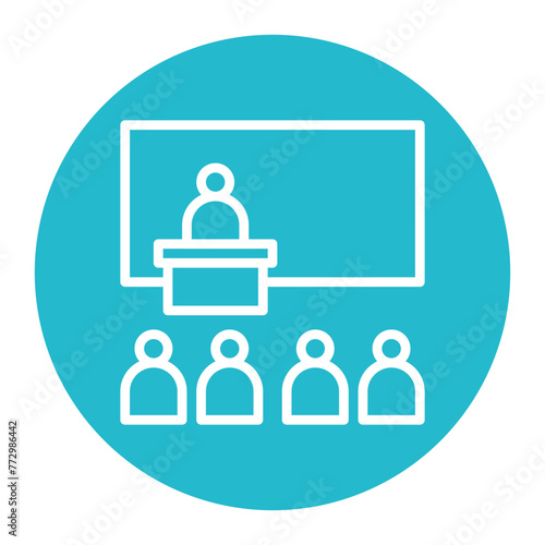 Classes icon vector image. Can be used for Bowling.