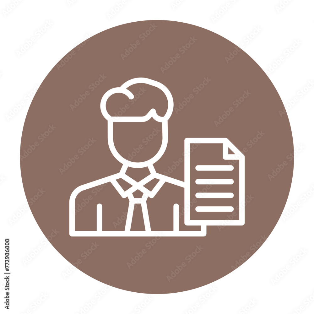 Clerk icon vector image. Can be used for Diversity.