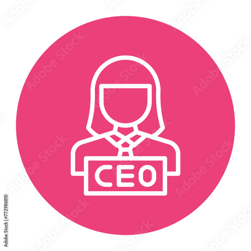 CEO icon vector image. Can be used for Diversity.