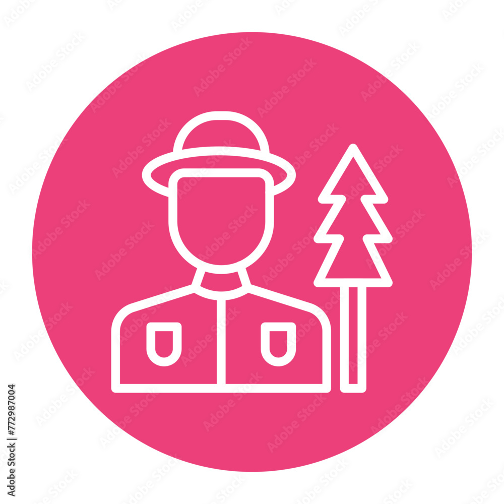 Forest Ranger icon vector image. Can be used for Diversity. Forest Ranger icon vector image. Can be used for Diversity.
