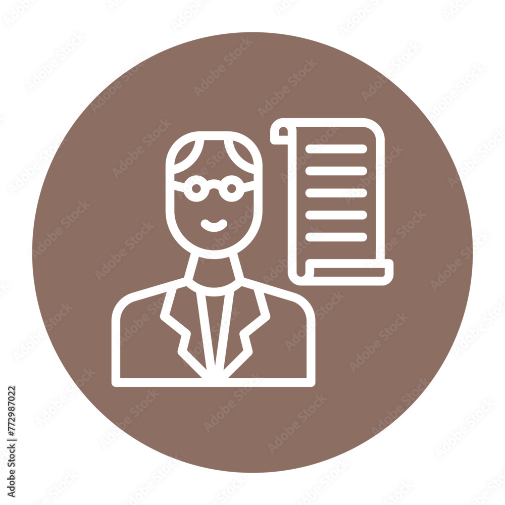 Historian icon vector image. Can be used for Diversity.