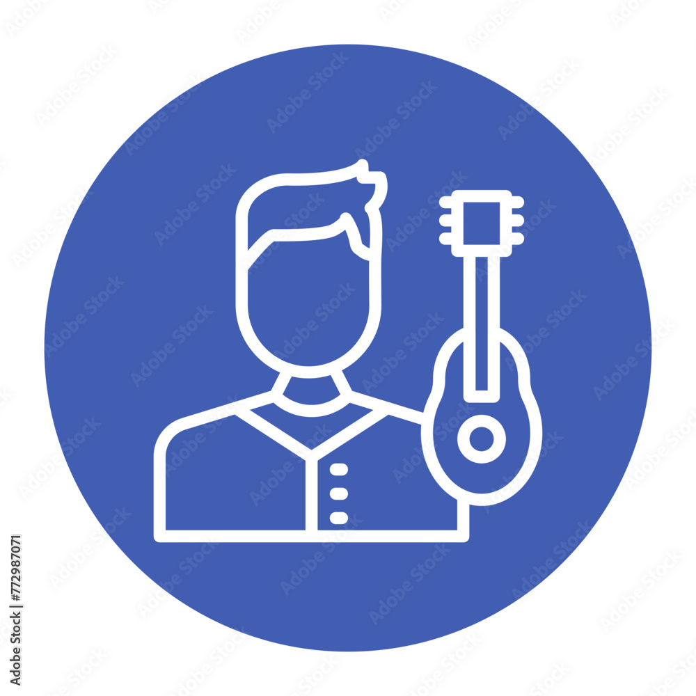 Musician icon vector image. Can be used for Diversity. Musician icon vector image. Can be used for Diversity.