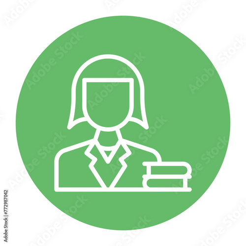 Librarian icon vector image. Can be used for Diversity.