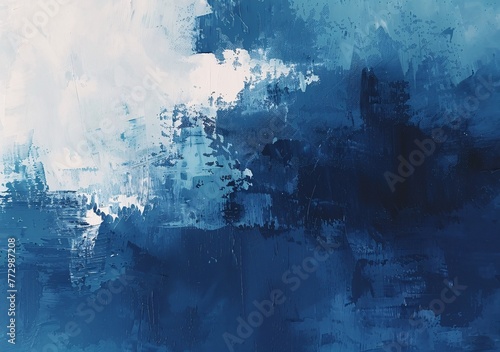 Aquatic Abstract A Blue Ocean of Creativity Generative AI
