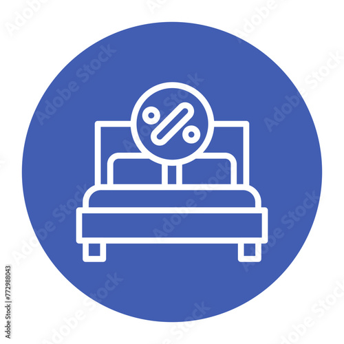 Discounted Rooms icon vector image. Can be used for Casino.