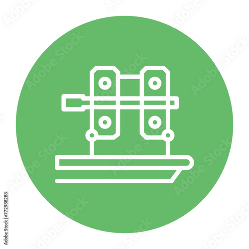 Cold Rolling icon vector image. Can be used for Mettalurgy.
