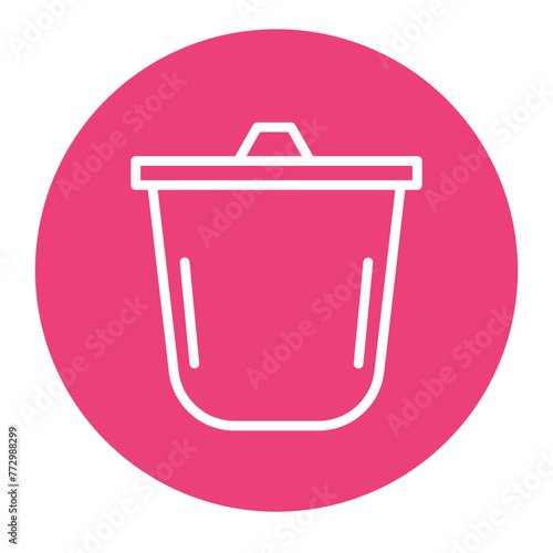 Crucible icon vector image. Can be used for Mettalurgy.