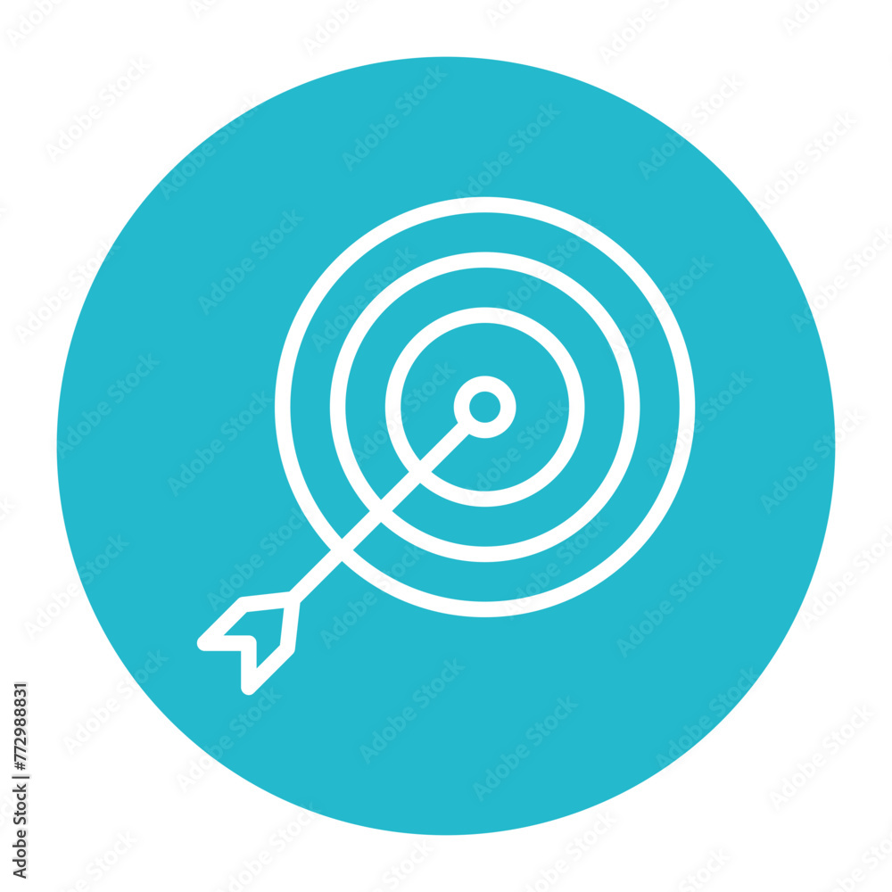 On Target icon vector image. Can be used for Trading. On Target icon vector image. Can be used for Trading.