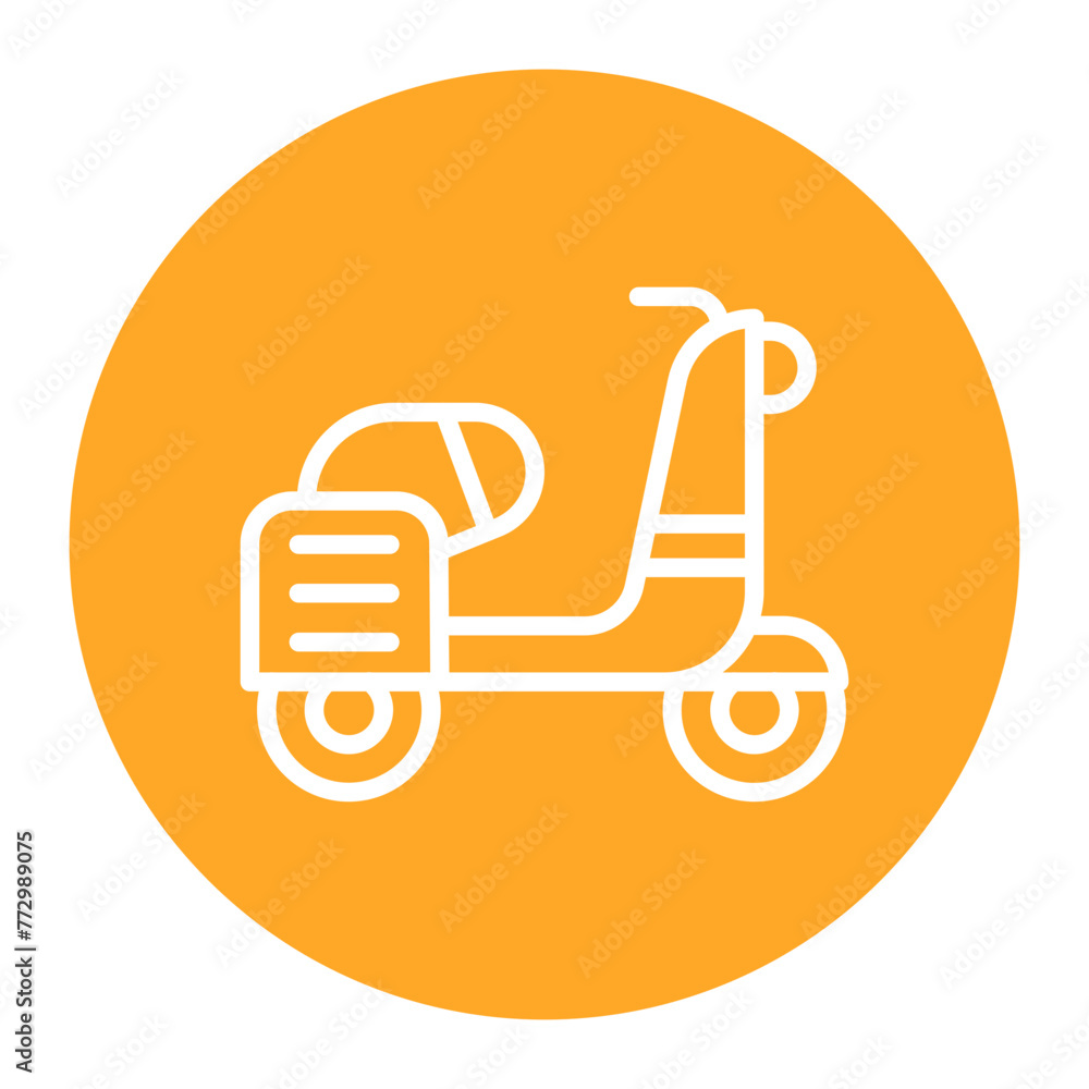 Scooter icon vector image. Can be used for Retro. Scooter icon vector image. Can be used for Retro.