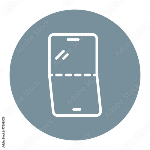 Folding Screen icon vector image. Can be used for Retro. photo