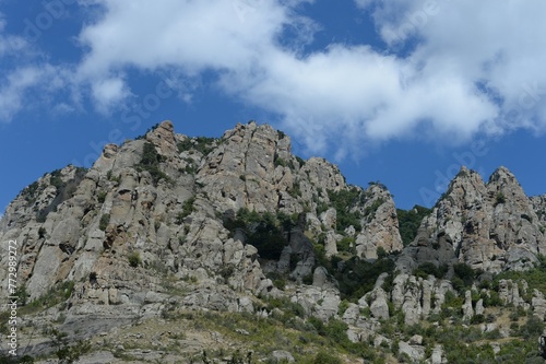The Valley of Ghosts in the Demerdzhi tract. Crimea  photo
