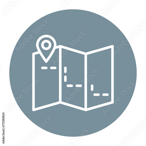 Treasure Hunt icon vector image. Can be used for Adventure. photo