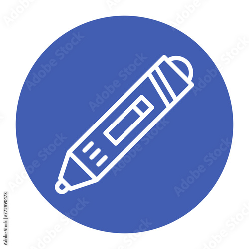 3d Pen icon vector image. Can be used for Printing.