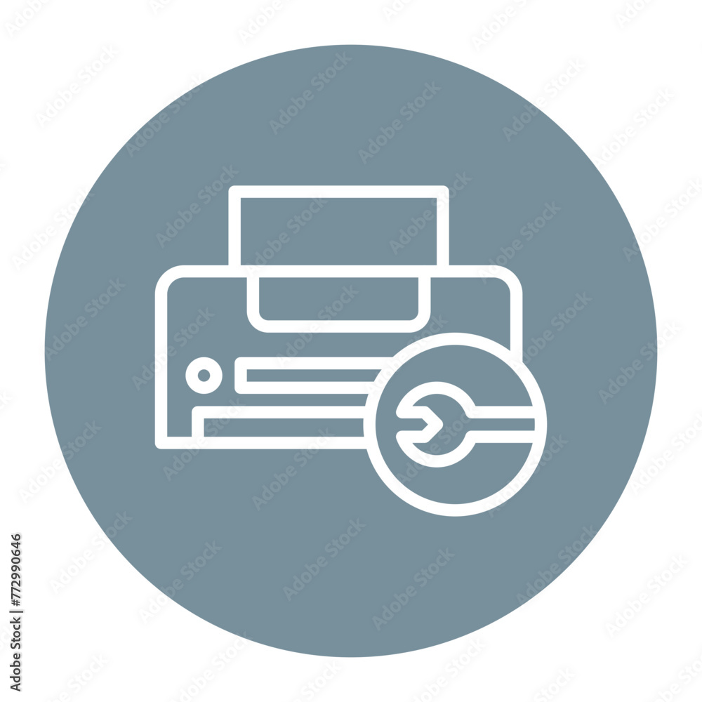 Printer Maintenance icon vector image. Can be used for Printing. Printer Maintenance icon vector image. Can be used for Printing.