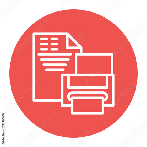 Page Setup icon vector image. Can be used for Printing.