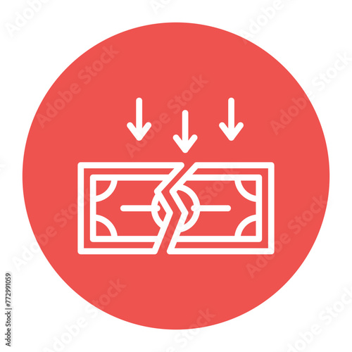 Bankruptcy icon vector image. Can be used for Homeless.