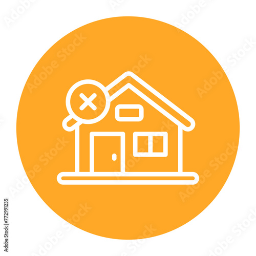 No House icon vector image. Can be used for Homeless.