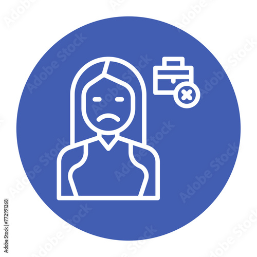 Unemployed icon vector image. Can be used for Homeless.