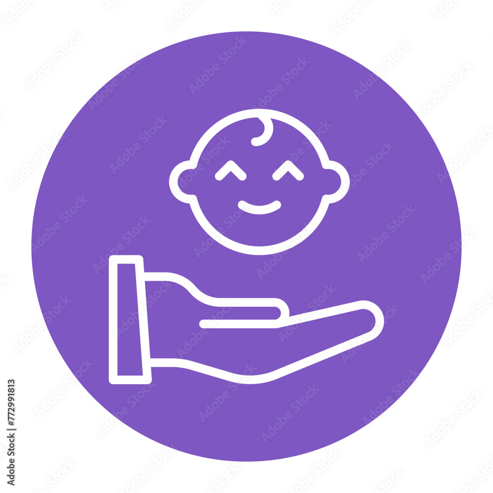 Postnatal Care icon vector image. Can be used for Child Adoption. Postnatal Care icon vector image. Can be used for Child Adoption.