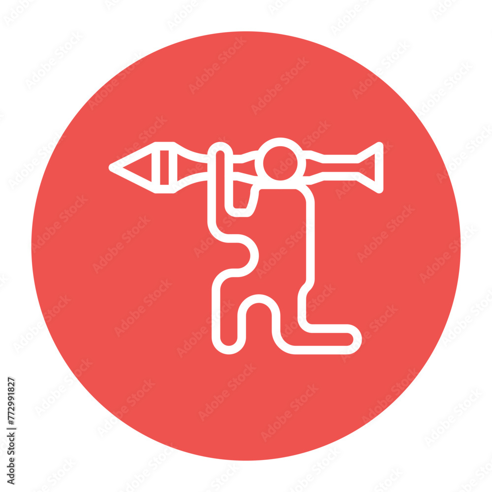 Antitank icon vector image. Can be used for Shooting. Antitank icon vector image. Can be used for Shooting.