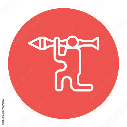 Antitank icon vector image. Can be used for Shooting.