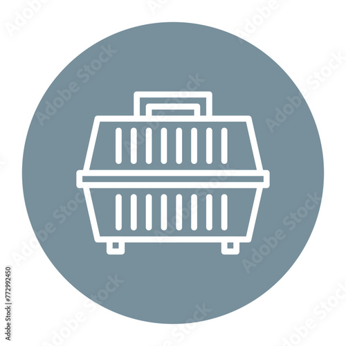Pet Box icon vector image. Can be used for Veterinary.