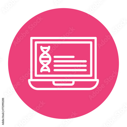 Genetic Data icon vector image. Can be used for Compliance And Regulation.