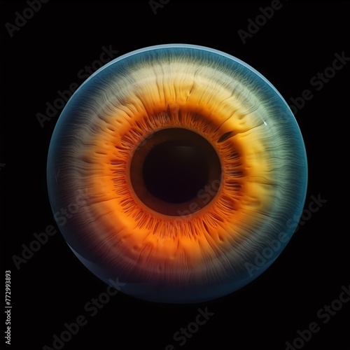 a close up of an eyeball