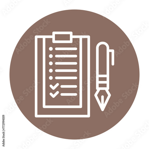 Summary List icon vector image. Can be used for Documents And Files.