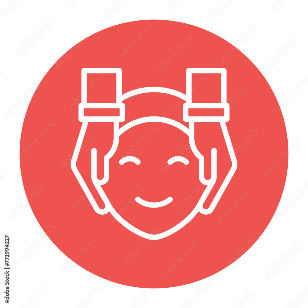 Facial Treatment icon vector image. Can be used for Cosmetology.