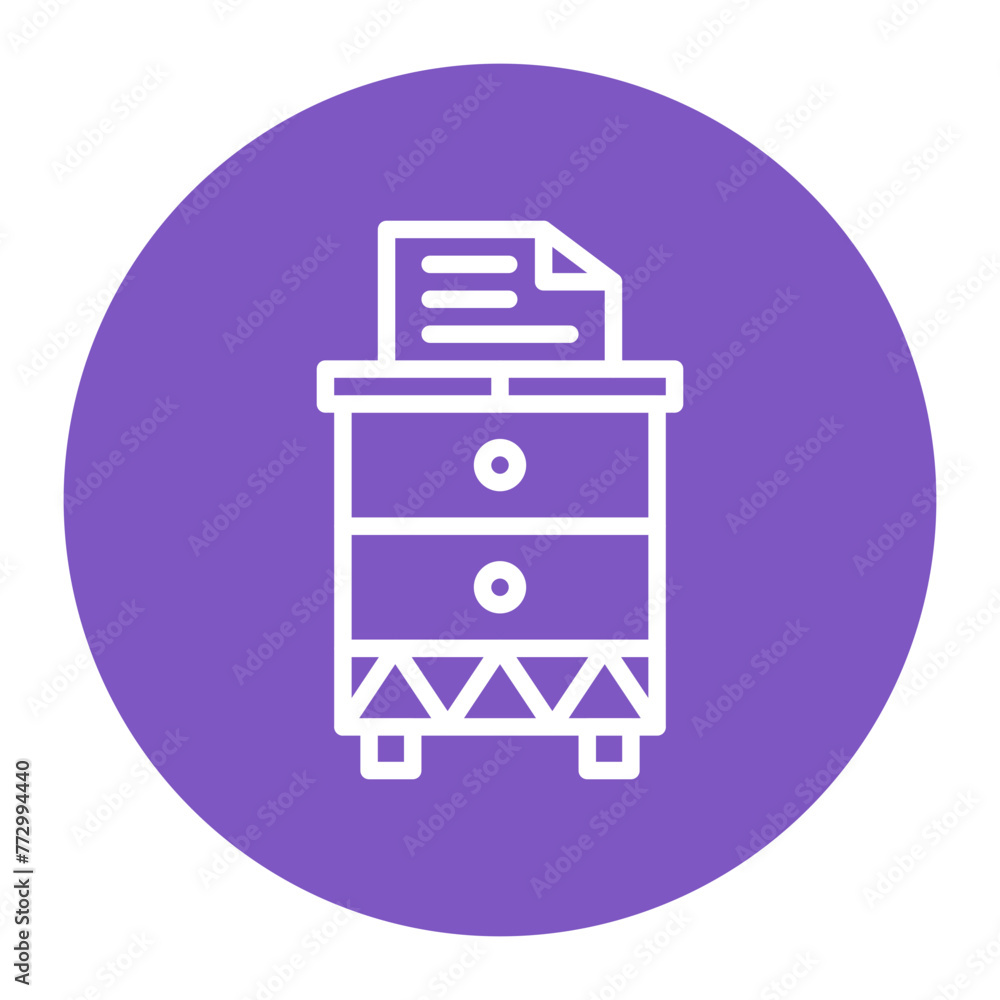 File Cabinet icon vector image. Can be used for Crime Investigation. File Cabinet icon vector image. Can be used for Crime Investigation.