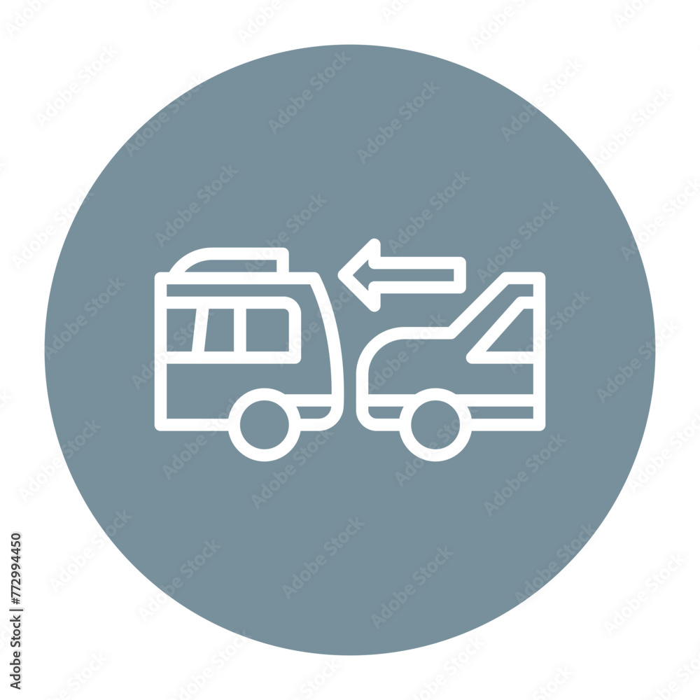 Following Car icon vector image. Can be used for Crime Investigation. Following Car icon vector image. Can be used for Crime Investigation.