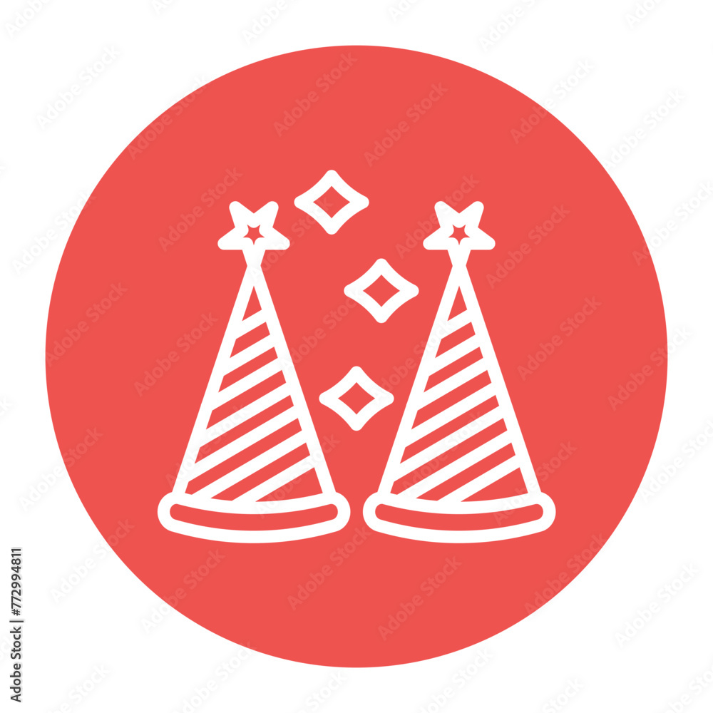 Party Hat icon vector image. Can be used for Water Park. Party Hat icon vector image. Can be used for Water Park.