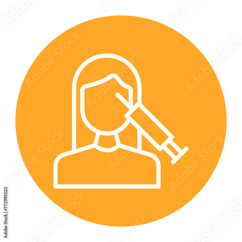 Botox icon vector image. Can be used for Dermatology.