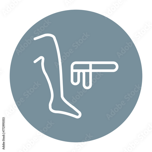 Depilation icon vector image. Can be used for Dermatology.