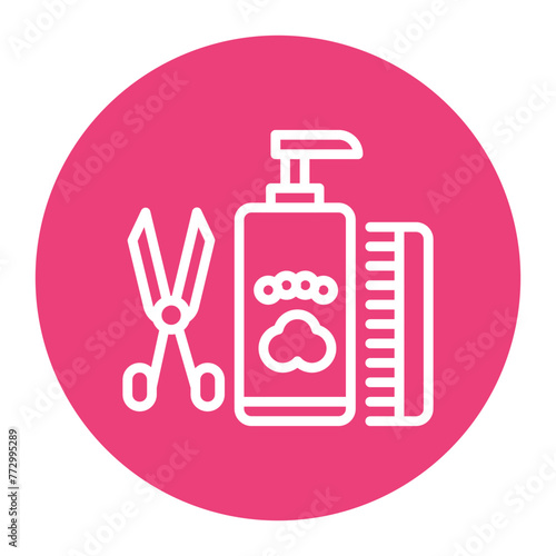 Grooming Assistance icon vector image. Can be used for Home Services.