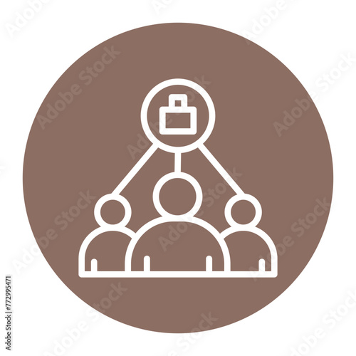 Executive Team icon vector image. Can be used for Human Resource.