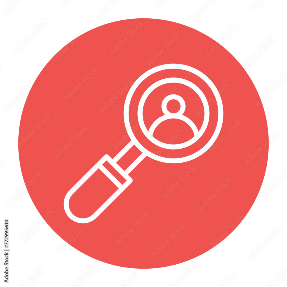 Job search icon vector image. Can be used for Human Resource.