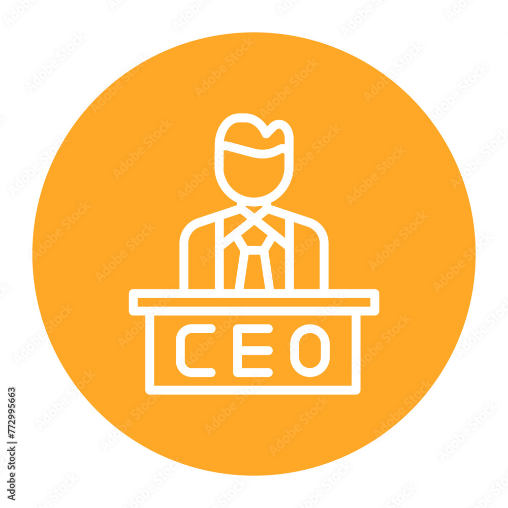 CEO icon vector image. Can be used for Staff Management. CEO icon vector image. Can be used for Staff Management.