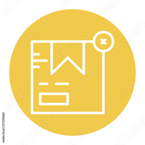 Order Canceled icon vector image. Can be used for Digital Retail.
