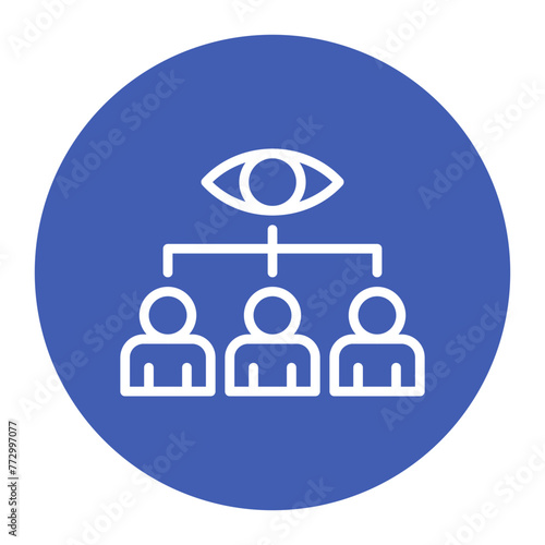 Unified Vision icon vector image. Can be used for Teamwork.