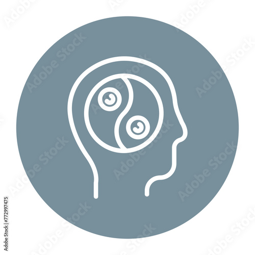 Inner Peace icon vector image. Can be used for Personal Growth.