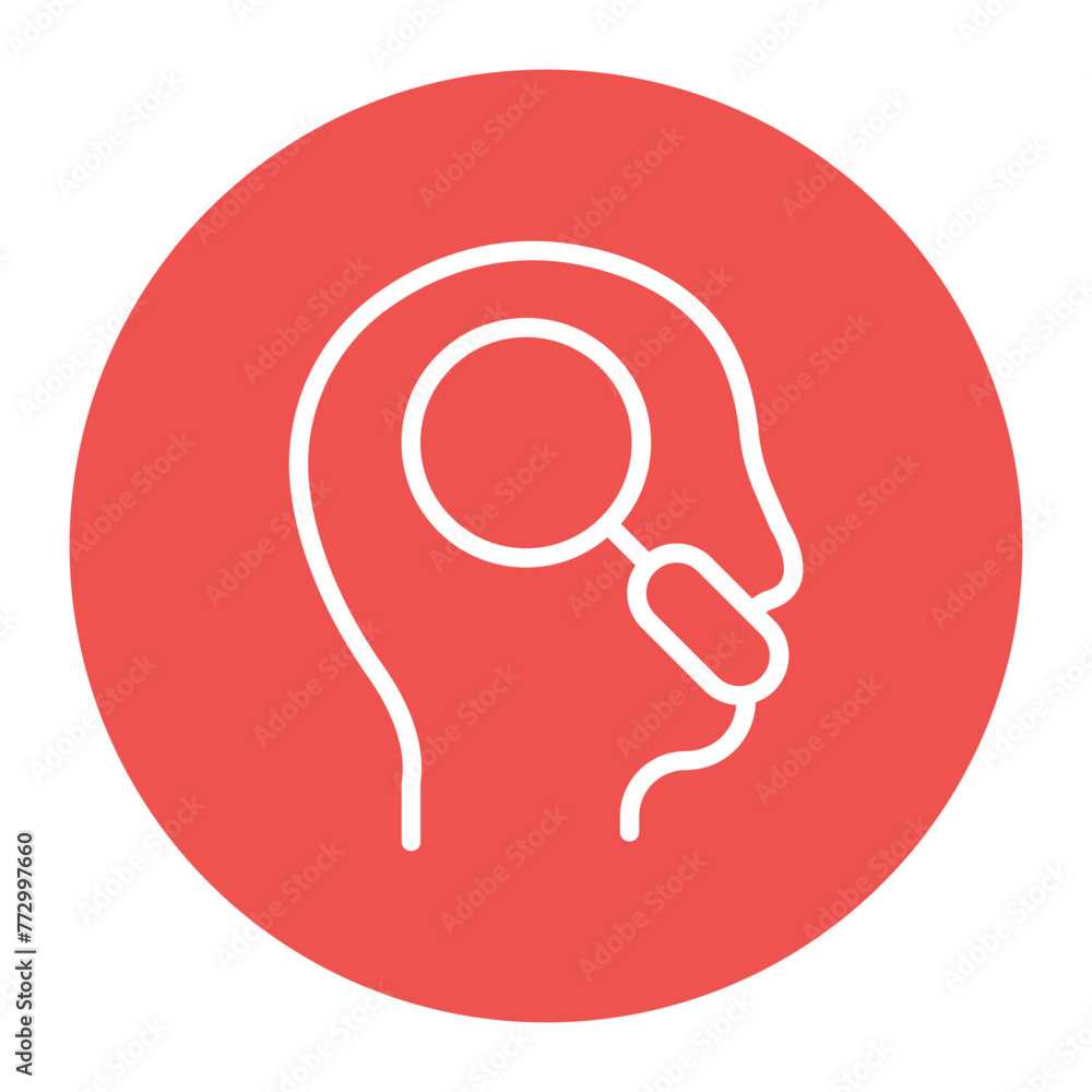 Introspection icon vector image. Can be used for Personal Growth. Introspection icon vector image. Can be used for Personal Growth.