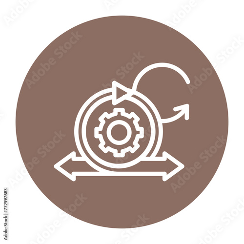 Agile Methodology icon vector image. Can be used for Project Assesment.