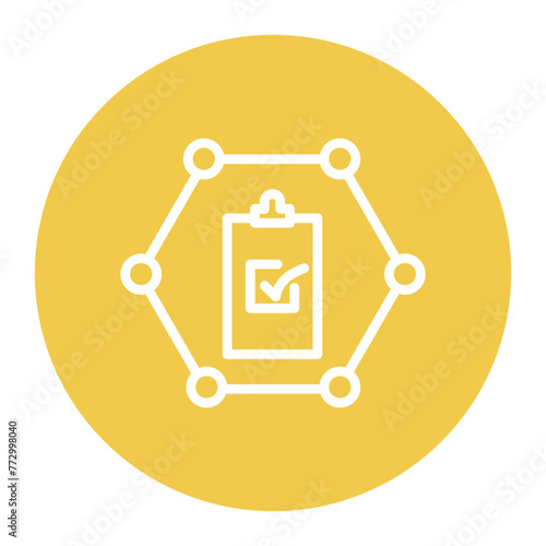 Task Dependency icon vector image. Can be used for Project Assesment.